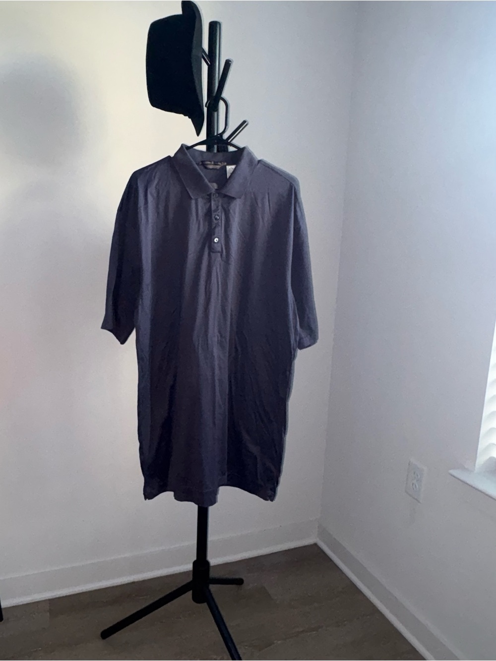 Tiger Woods Gray Short Sleeve Golf Polo Double Mercerized Sz XXLT